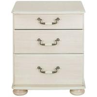 Kingstown Signature Washed Cream Chest of Drawer - 3 Drawer Wide