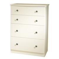 Kingston Cream Chest of Drawer - 4 Drawer Deep