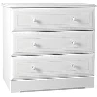 Kingstown Nicole White Chest of Drawer - 3 Drawers Wide