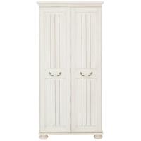 kingstown signature washed cream wardrobe 2 door