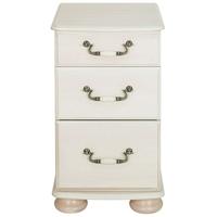 kingstown signature washed cream chest of drawer 3 drawer narrow