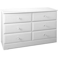Kingstown Nicole White Chest of Drawer - 6 Drawers