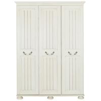 Kingstown Signature Washed Cream Wardrobe - 3 Door