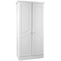Kingstown Nicole White Wardrobe - 2 Door