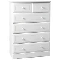 Kingstown Nicole White Chest of Drawer - 4 + 2 Drawers