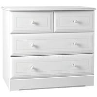 Kingstown Nicole White Chest of Drawer - 2 + 2 Drawers