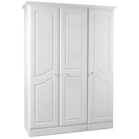 kingstown nicole white wardrobe 3 door