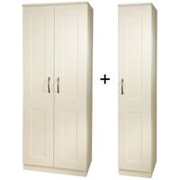 Kingston Cream Triple Plain Wardrobe