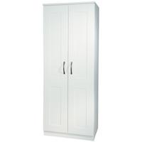 kingston white wardrobe tall 2ft 6in plain