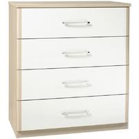 kingstown azure white chest of drawer 4 drawer