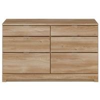 kingstown ocean oak chest of drawer 6 drawer