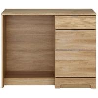 Kingstown Ocean Oak Dressing Table - Single Pedestal