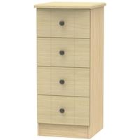 Kingston Light Oak Chest of Drawer - 4 Drawer Locker