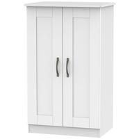 Kingston White Wardrobe - 2ft 6in Plain Midi