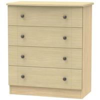 Kingston Light Oak Chest of Drawer - 4 Drawer