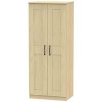 kingston light oak wardrobe 2ft 6in plain