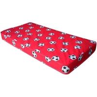 kidsaw red football 3ft single sprung mattress