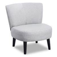 kimi fabric accent chair grey