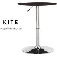 Kite Adjustable Bar Table, Black