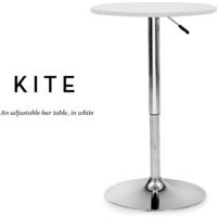 Kite Adjustable Bar Table, White