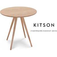 Kitson Round Dining Table, Natural Ash