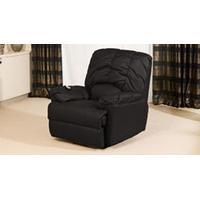 Kingsbury electric reclining armchair black