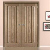 Kilburn 3 Panel Oak Door Pair