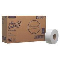 Kimberly-Clark Hostess 2-Ply Mini Jumbo Toilet Tissue Rolls (White) Pack of 12