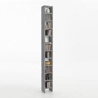 Kinsley CD DVD Storage Tower In Light Atelier And White