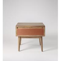 kinsey side table in mango wood copper