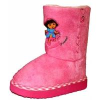 Kids Novelty Dora The Explorer Fruity Winter Snugg Boot Shoe