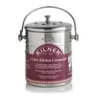 Kilner 2 Litre Kitchen Composter, Silver