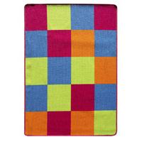 Kids Colourful Sqaures Bedroom Mat