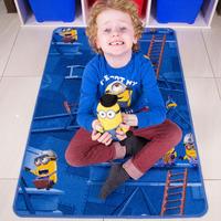 Kids Minions 3D Blue Rug