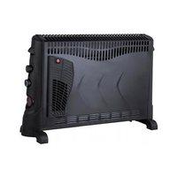 kingavon electric convector heater with turbo fan 24h timer black