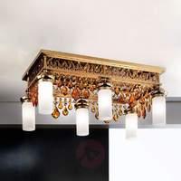 Kito Ceiling Light with Bernstein Crystal Hangings