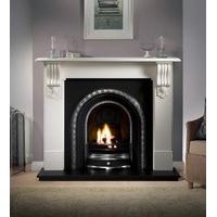 Kingston Agean Limestone Fireplace Package With Henley Cast Insert