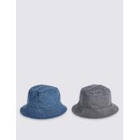 Kids 2 Pack Pure Cotton Hats