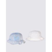 Kids 2 Pack Pure Cotton Hats