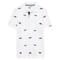 Kids Le Mans Cars Polo Shirt - White