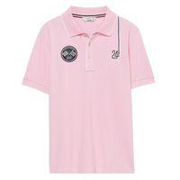 Kids Le Mans Badge Polo Shirt - California Pink