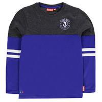 kickers long sleeve colour and stitch t shirt junior boys