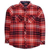 kickers long sleeve flannel shirt junior boys