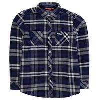 Kickers Long Sleeve Flannel Shirt Junior Boys