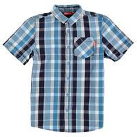 Kickers Short Sleeve Checked Shirt Junior Boys