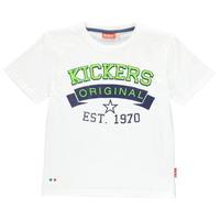 kickers print t shirt junior boys