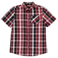 Kickers Short Sleeve Checked Shirt Junior Boys