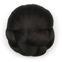 Kinky Curly Brown Europe Bride Human Hair Capless Wigs Chignons DH102 2/33