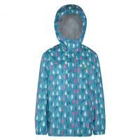 Kids Printed Pack It Jacket Aqua