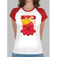 king octopus girl t-shirt bicolor